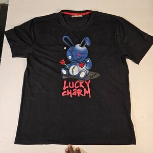 NWT Lucky Charm BKYS Bunny Black T-Shirt Men’s Size XL Small